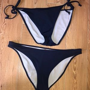 Victoria’s Secret Navy bikini bottoms INCLUDES BOTH SHOWN!!
